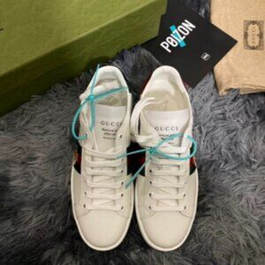 Gucci Rhyton Retro Logo Low-top Dad Shoes for Men, Ivory White